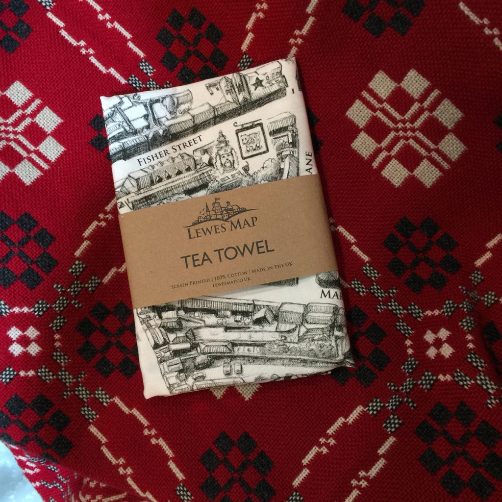 lewes-map-tea-towel