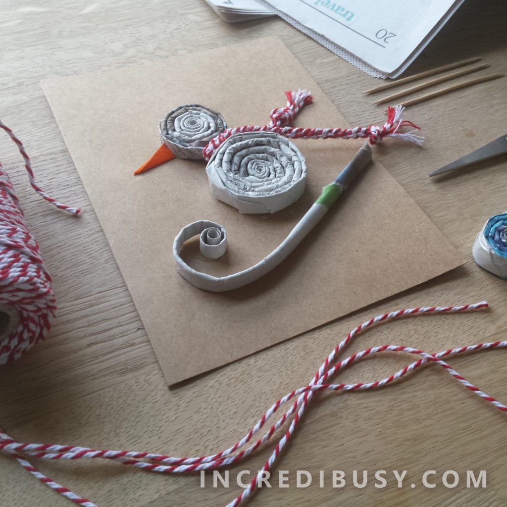 newspaper-spirals-craft-penguin