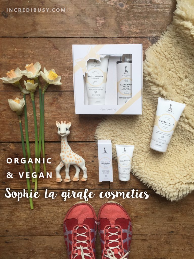 Organic and vegan Sophie la girafe cosmetics